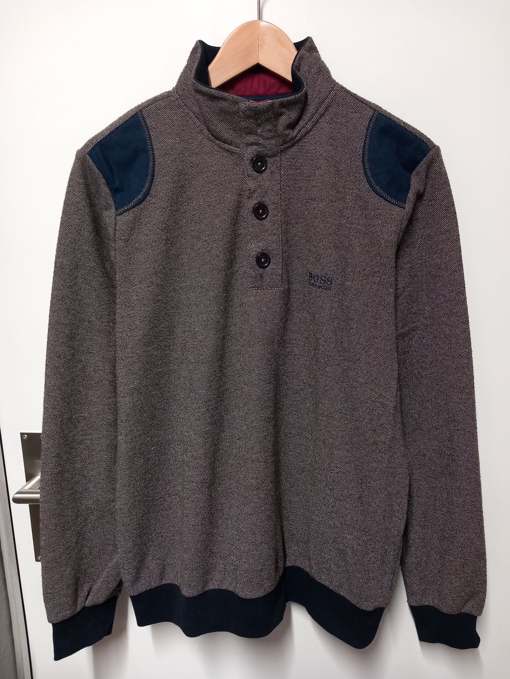 Hugo Boss Maglioni & Felpe: Hugo Boss Pullover ca Gr.S/M braun meliert – Usato da Gwatt (Thun) venduto da umwelt-brocki