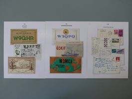 10 ALTE QSL AMATEURFUNK-KARTEN USA SONDERMARKE