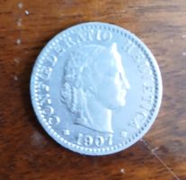pièce 20 centimes de 1907