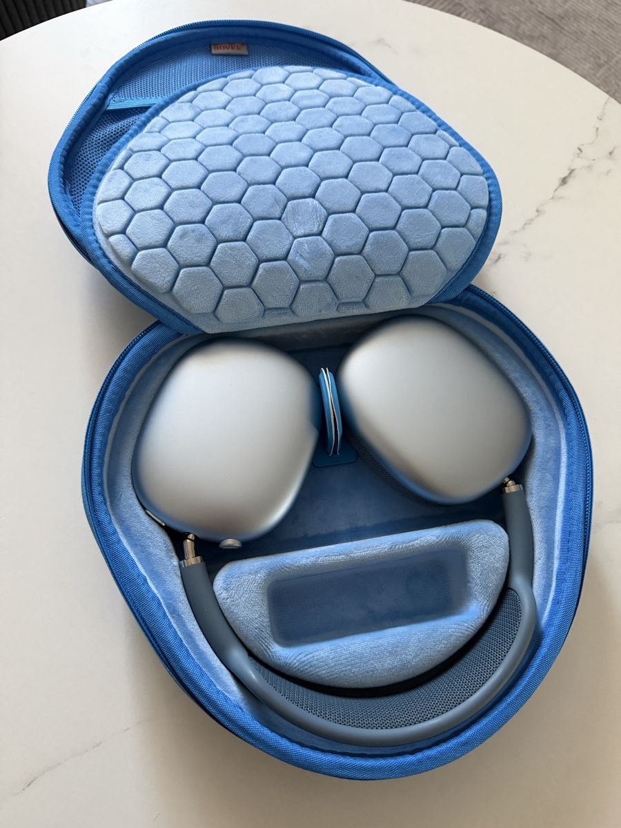 Apple Cuffie: Apple AirPods Max Kopfhoerer Silver/Blue mit Case – Nuovo (secondo la descrizione) da Frenkendorf venduto da Witwicky 3