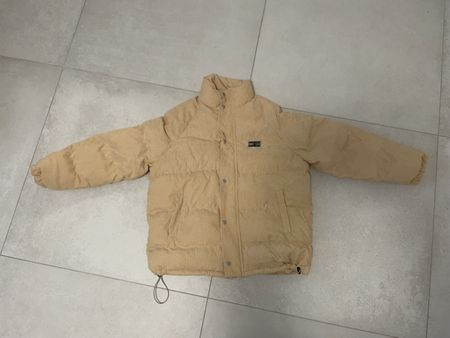 Steppjacke Cord Beige/Gelb Grösse L für M/W Winter Herbst
