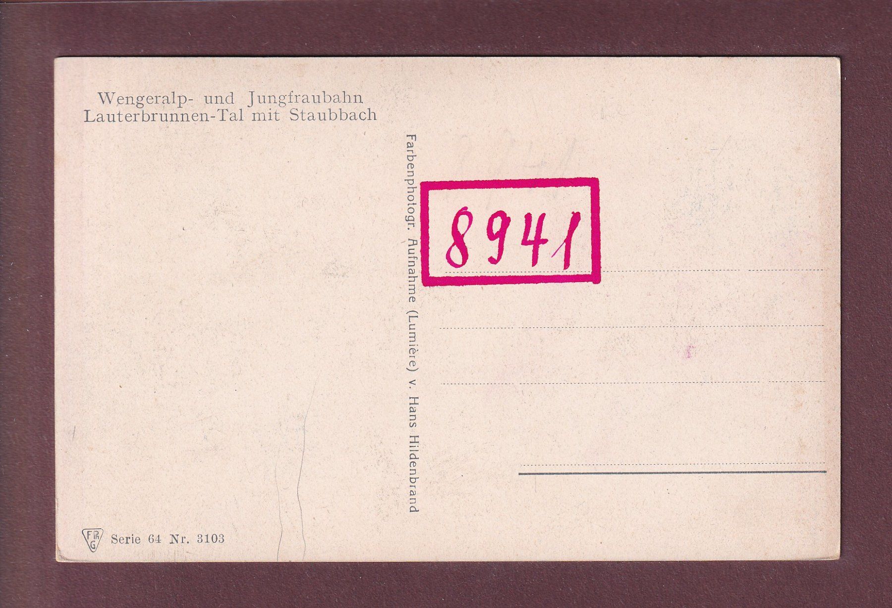Cartoline postali: LAUTERBRUNNEN-TAL – Usato da Pully venduto da nicecards 1