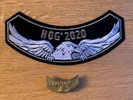 Harley Owners Group 2020 Patch und Pin, Top Zustand