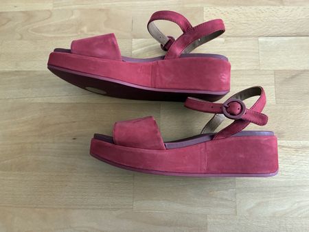 Rote Camper Plateau Sandalen Gr. 38