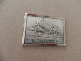 Medaille Flugzeug Flughafen Zürich 1980