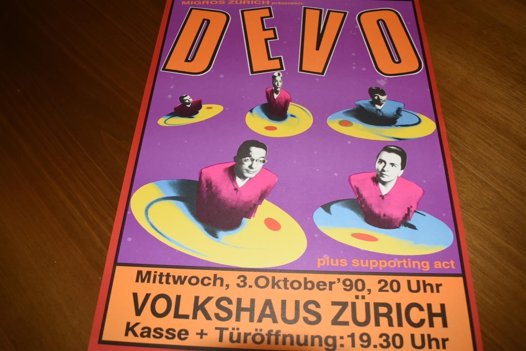 Dischi in vinile: DEVO Konzert-Plakat Zürich 1990 ORGINAL – Usato da Pfaffhausen venduto da mono_rec 7