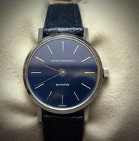 Montre Girard-Perregaux Quartz fonctionne acier cadran bleu