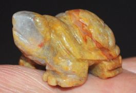 Deko – Heilsteine –M-46– Schildkröte – Crazy Achat –ca.3,8cm