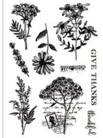 Silikonstempel Nr.644, Blumen, Schrift