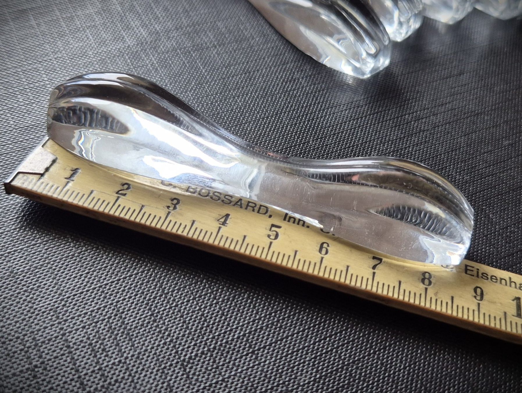 Set di posate: 6 Messerbänke aus Glas – Usato da Zürich venduto da brinkosos 1