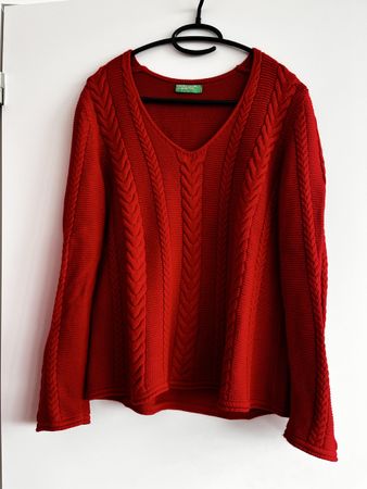 Pull Benetton rouge, Taille M