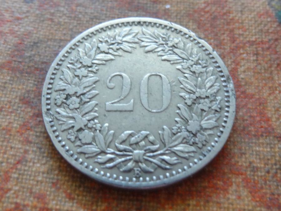Tutti le monete: 20 Rp. 1897  (A) – Usato da Romanel-sur-Lausanne venduto da Swift13 1