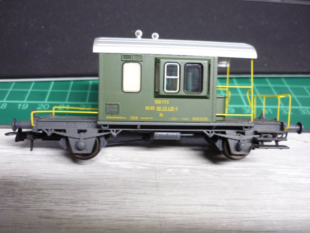 AS Voiture SBB‐CFF mixte verte et toit gris argent réf.302000 échelle O