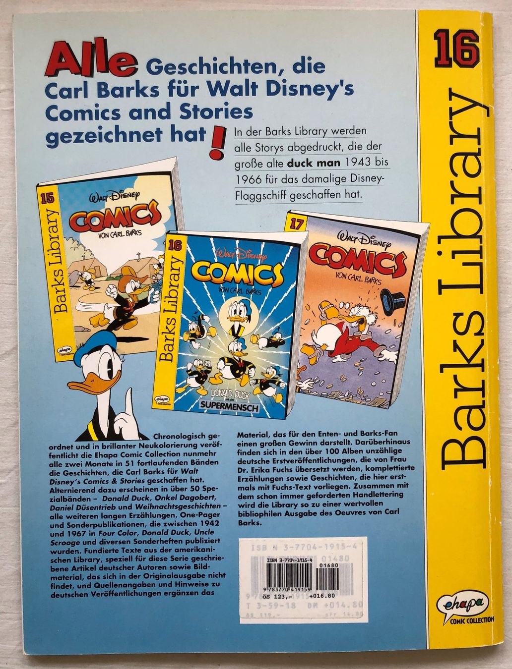 Comics: Barks Library Special - Donald Duck - Band 16 – Gebraucht aus Schaffhausen von durruti 5
