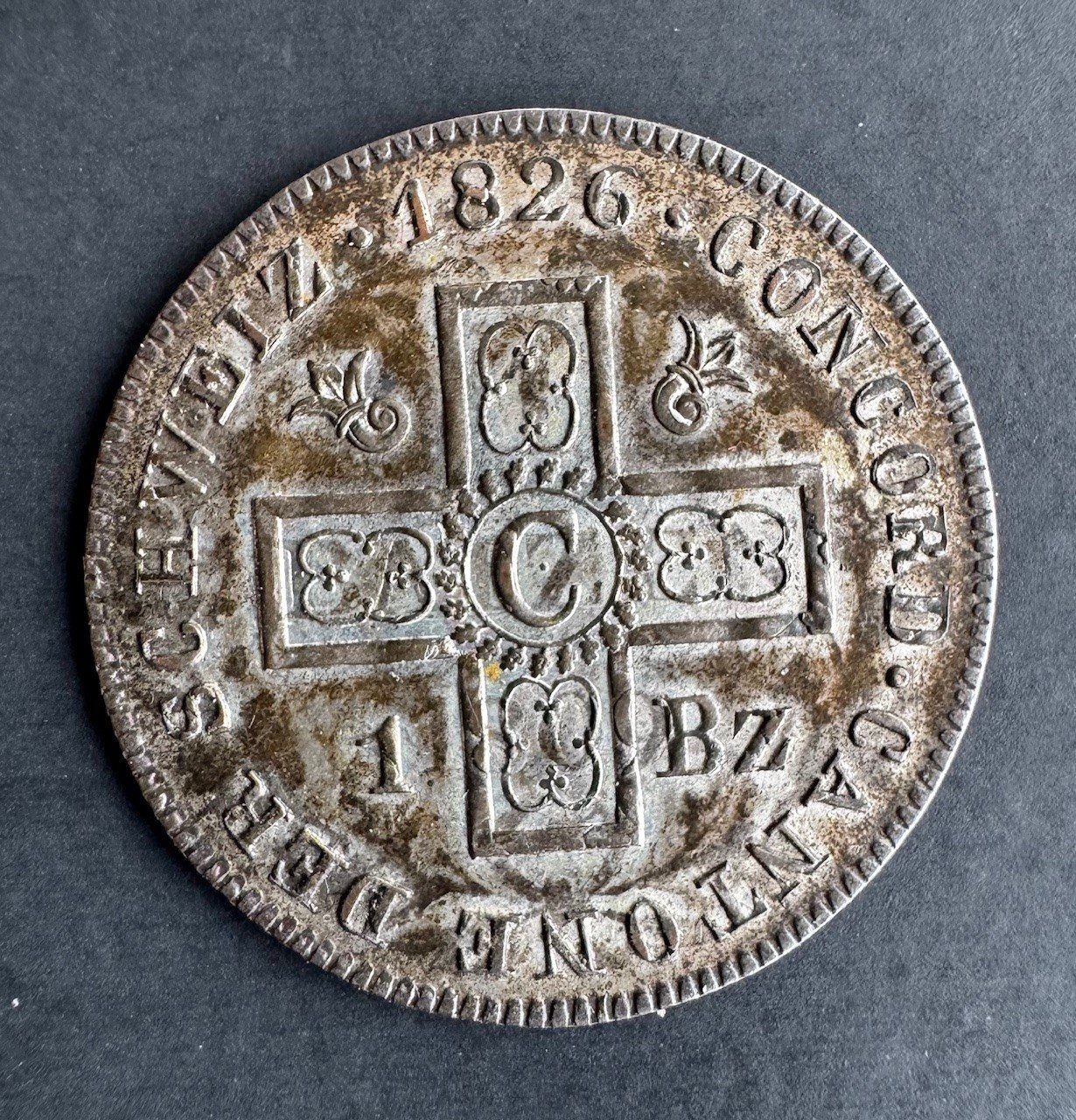 Tutti le monete: Basel - 1 Batzen 1826 – Usato da Meilen venduto da coins4sale 1