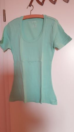 T-Shirt kurzarm, Mintgrün, Esmara S, Baumwolle