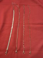 Modische Armketten, goldfarben, 4 Stück, Neu