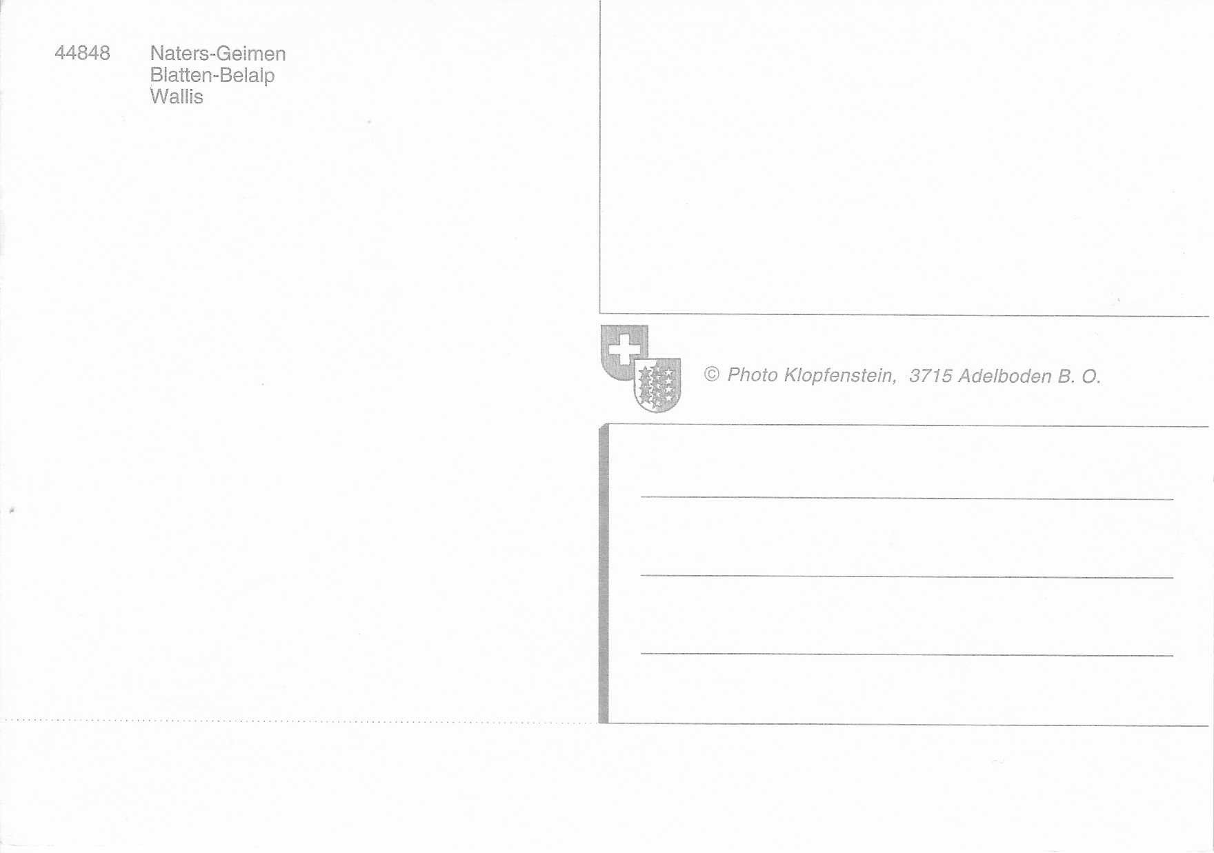 Ansichtskarten: Naters-Geimen Blatten-Belalp VS – Neu (gemäss Beschreibung) aus Rothrist von Stranglehold 1