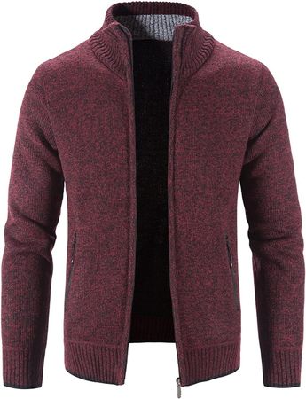 XL Herren Strickjacke Strickpullover mit Reisverschluss