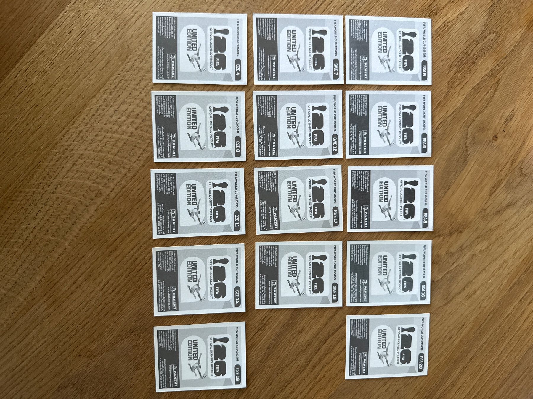 Panini Carte collezionabili: Panini WM 2026. RSA,SWE,CZE – Nuovo (secondo la descrizione) da Birsfelden venduto da cool_beats
