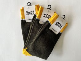 JACK & JONES, Socken halbhoch, Grösse One Size (3 Stück)