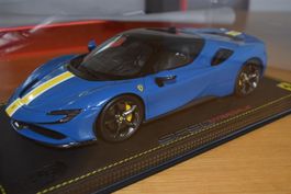 Ferrari SF90 Stradale  1/18 Dino blau