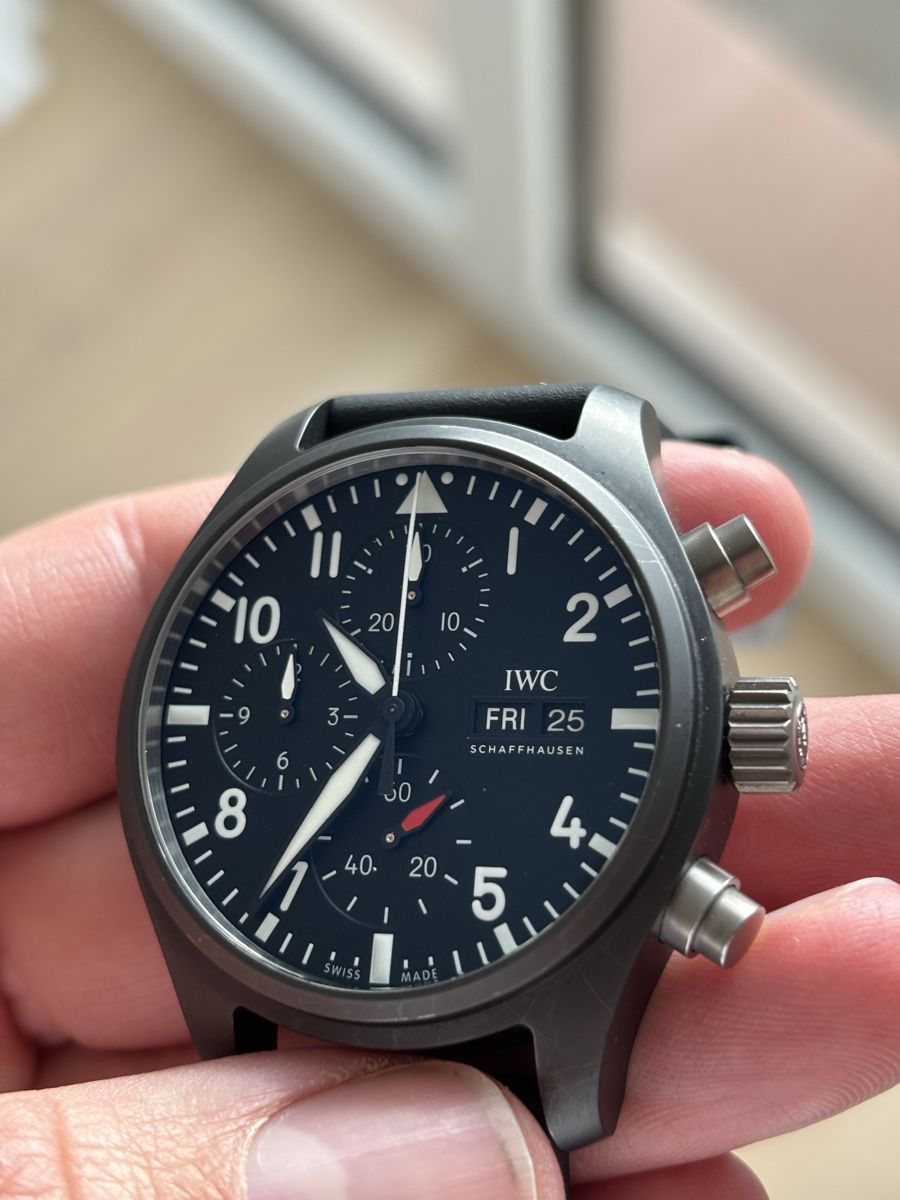 IWC Orologi: IWC Pilot's Watch Chronograph 41 Top Gun Ceramic - Full set – Nuovo (secondo la descrizione) da Dübendorf venduto da lenudle 4