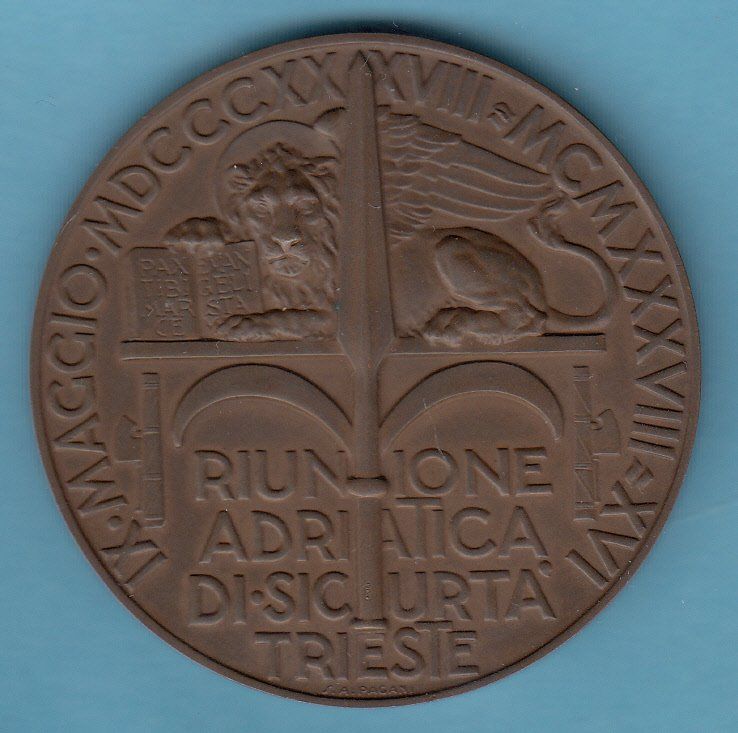 Medaglie: Sicurta - Versicherung Trieste 1838 - 1938 – Usato da Gossau SG venduto da Gallus00 1