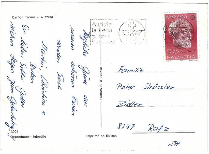 Cartoline postali: AK Saluti dal Ticino, selten – Usato da Rheinfelden venduto da wil_m7gh 1