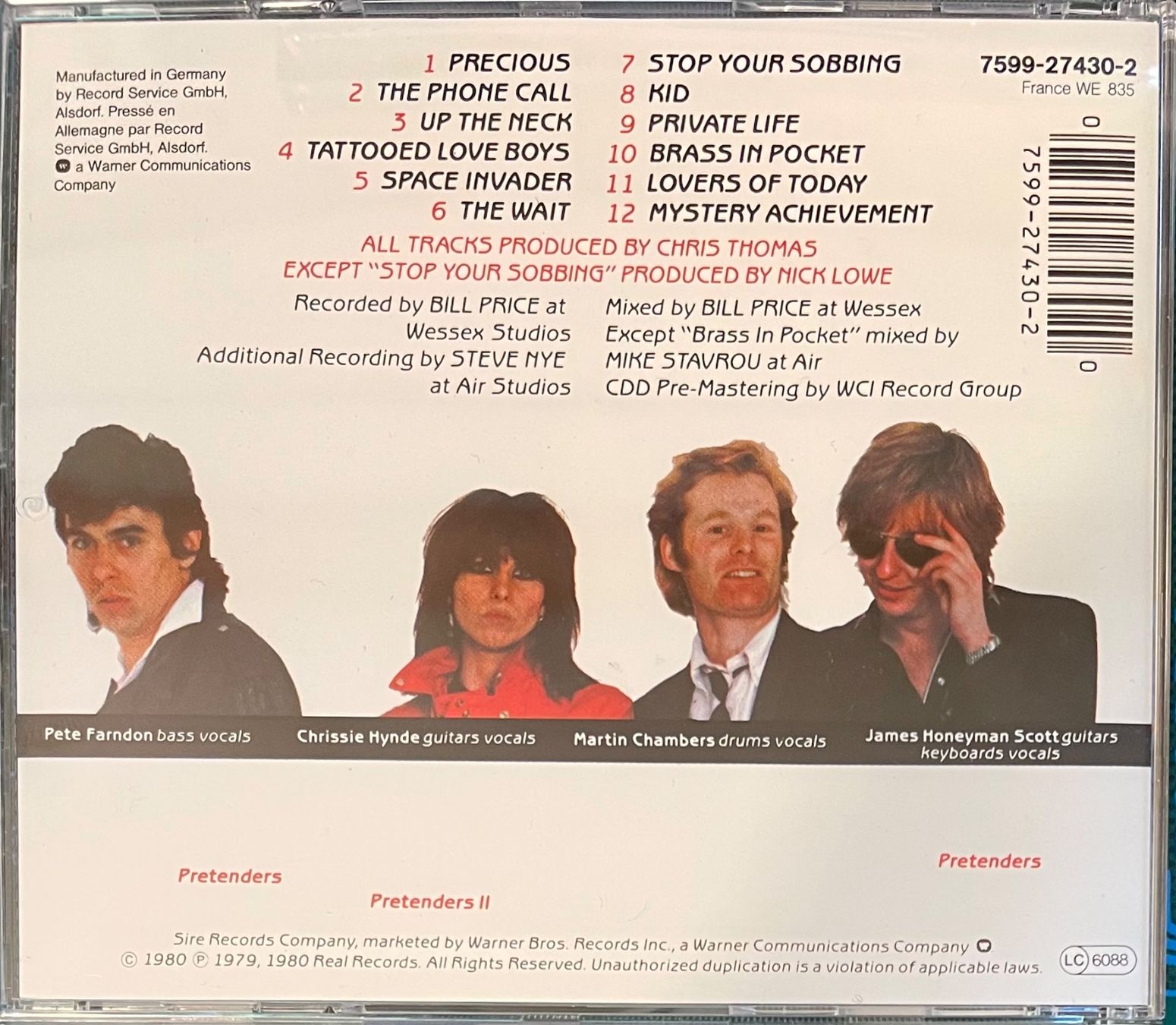CDs: Pretenders - First Album – Gebraucht aus Wettswil von  1