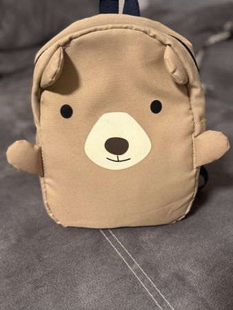 Sac à dos enfant ours beige