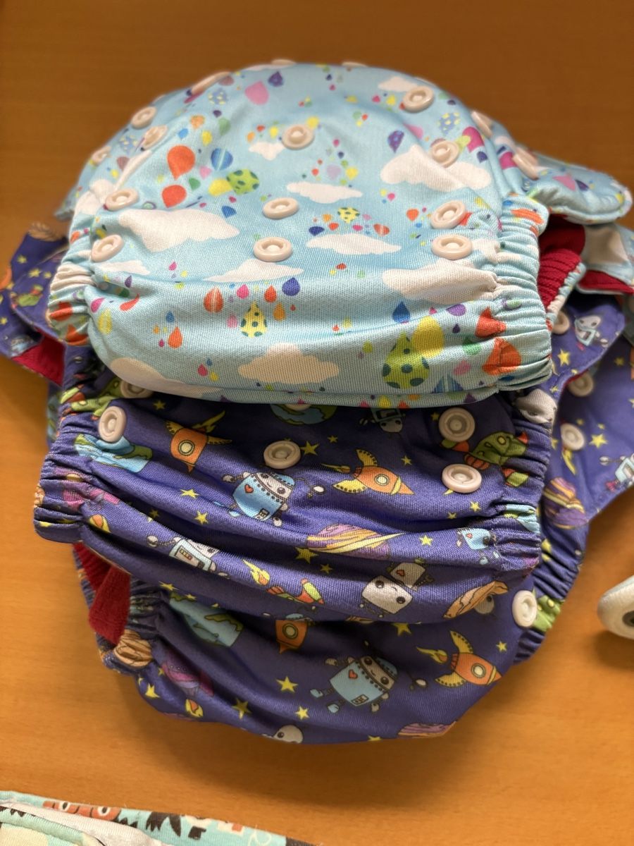 Secchi per pannolini & Pannolini: Stoffwindel Paket Newborn – Usato da Oberwil BL venduto da Kat4123 2