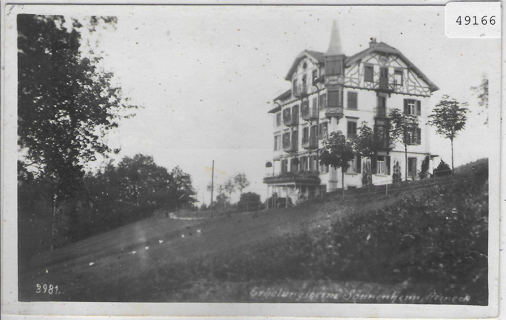Cartoline postali: Erholungsheim Sonnenheim - Rheineck – Usato da Ettingen venduto da Kartenplanet