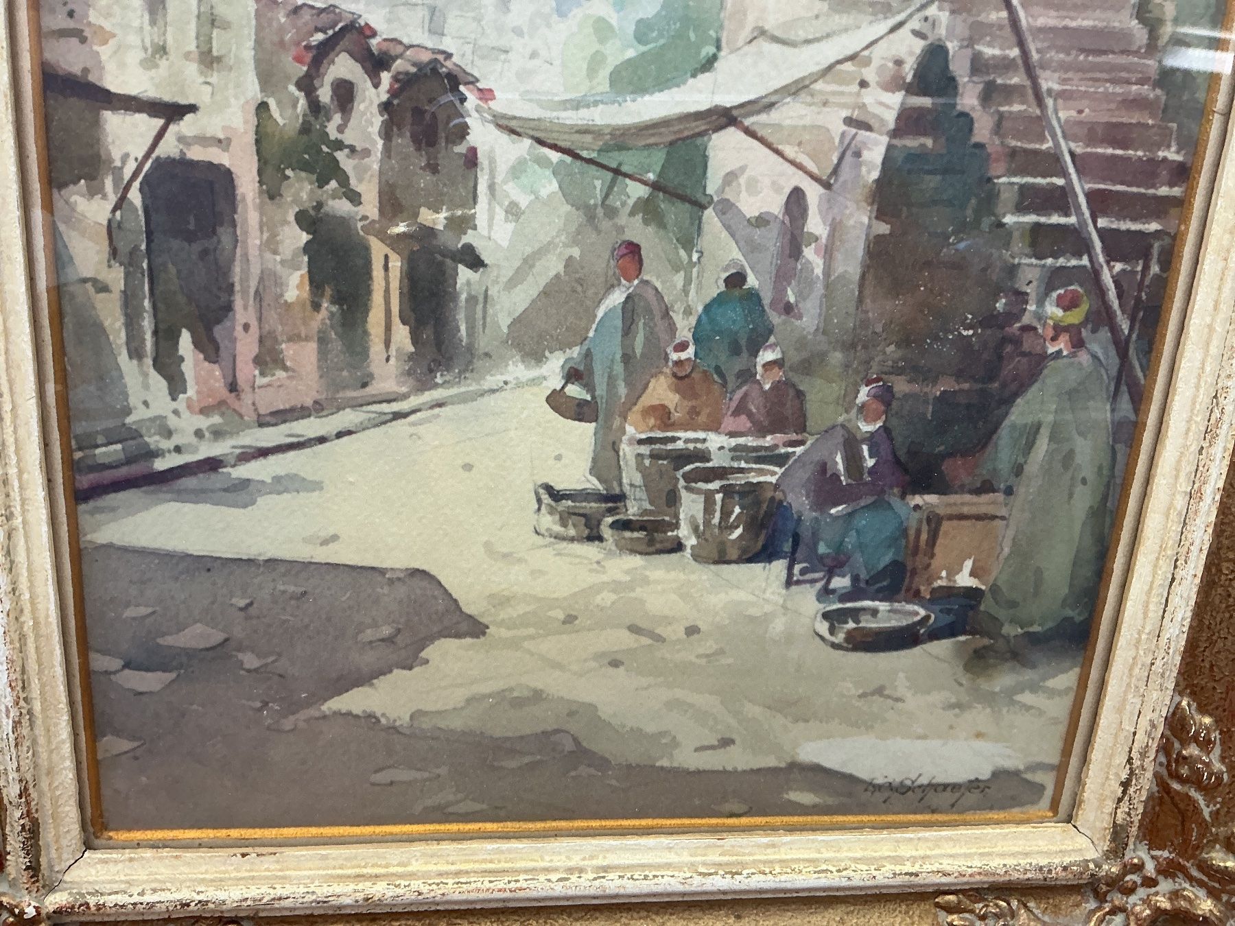 Dipinti: Arabische Strassenszene von Schäfer L.C. – Usato da Bern venduto da vielerart 2