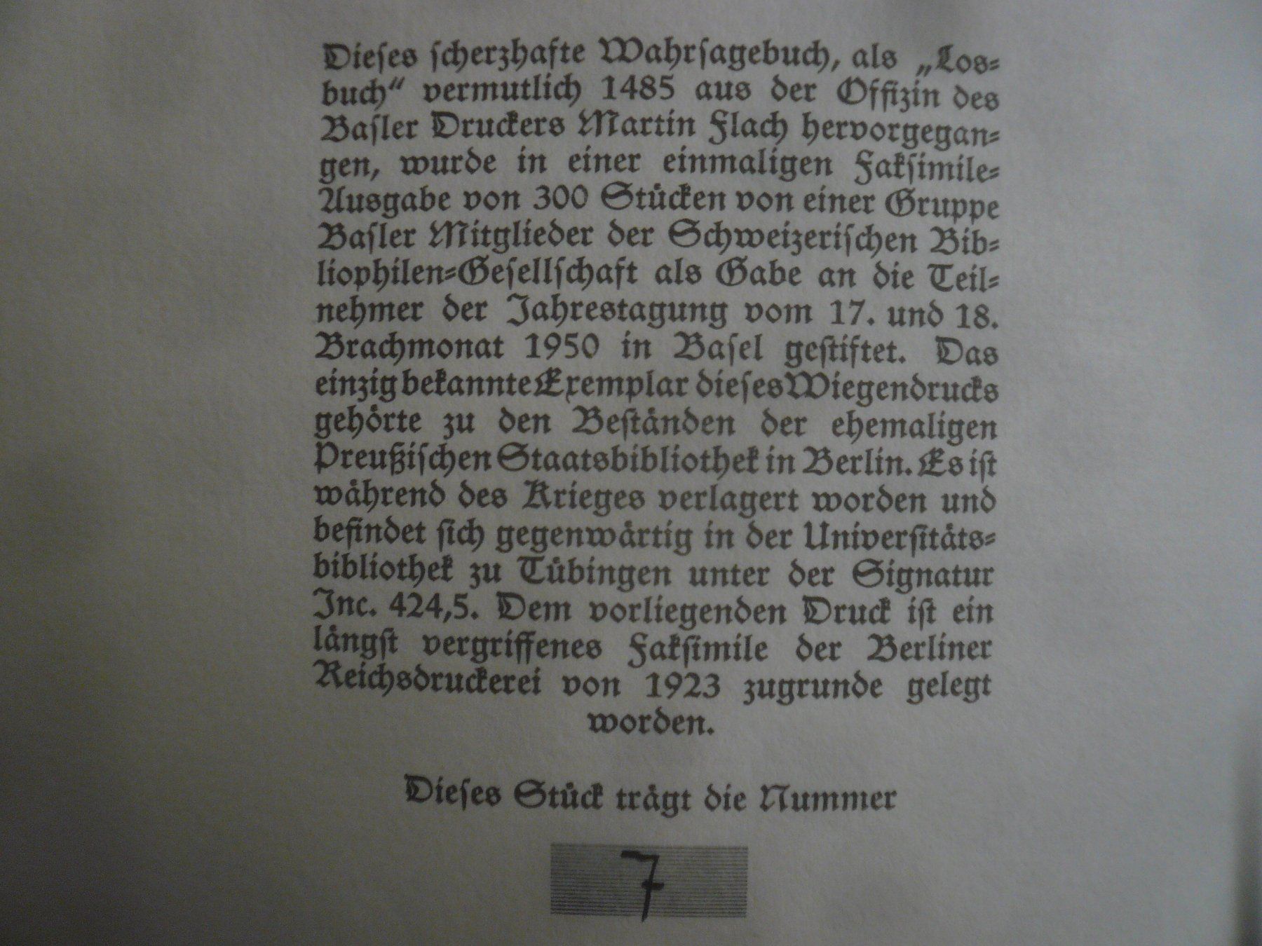 Libri: Basel 1950, LOSBUCH, faksimile – Usato da Oberhofen am Thunersee venduto da luuping99 5