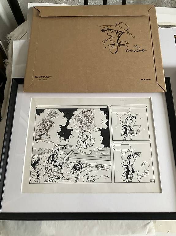 Fumetti: Demi planche originale Lucky Luke  – Usato da Geneve venduto da pie_ly9v