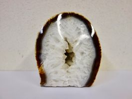 ACHAT GEODE DRUSE KRISTALL 1.5 kg NATUR SKULPTUR 20x16cm