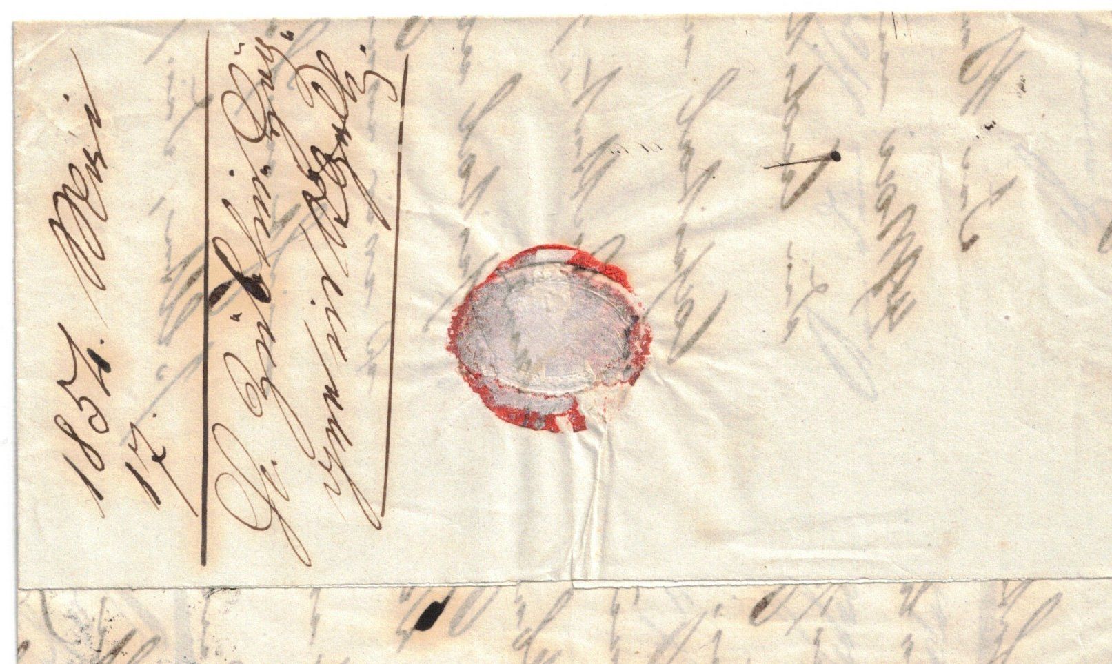 Alle Briefmarken: Rayon II Faltbrief von 1854 – Gebraucht aus Laufenburg von Chris01032 3