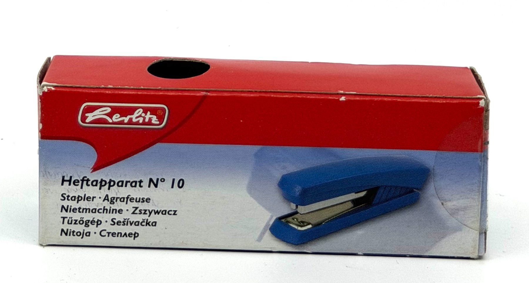 Herlitz Alle Werkzeuge: Agrafeuse mini Herlitz No. 10 – Neu und originalverpackt aus Orbe von g7n_6ycd