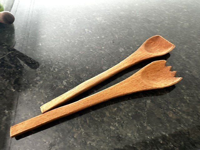 Couverts: HoLz  SaLat BeSteCK – D'occasion à Winkel par zeho