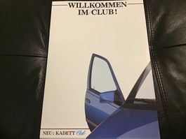 Opel Kadett E Modell Club Verkaufsprospekt 8 Seiten Febr. 88