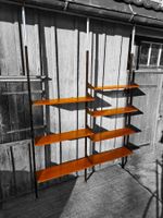 Mid Century Teak Teleskopregal by  Frank Bolliger