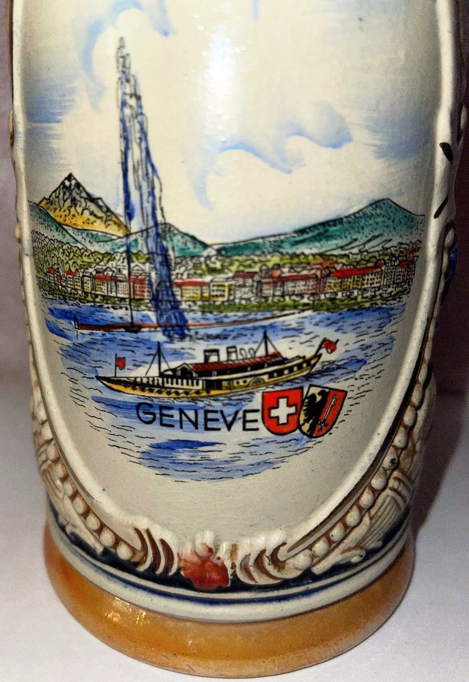 Bicchieri: Bierhumpen Geneve mit Zinndeckel – Nuovo (secondo la descrizione) da Lutzenberg venduto da Truhe 1