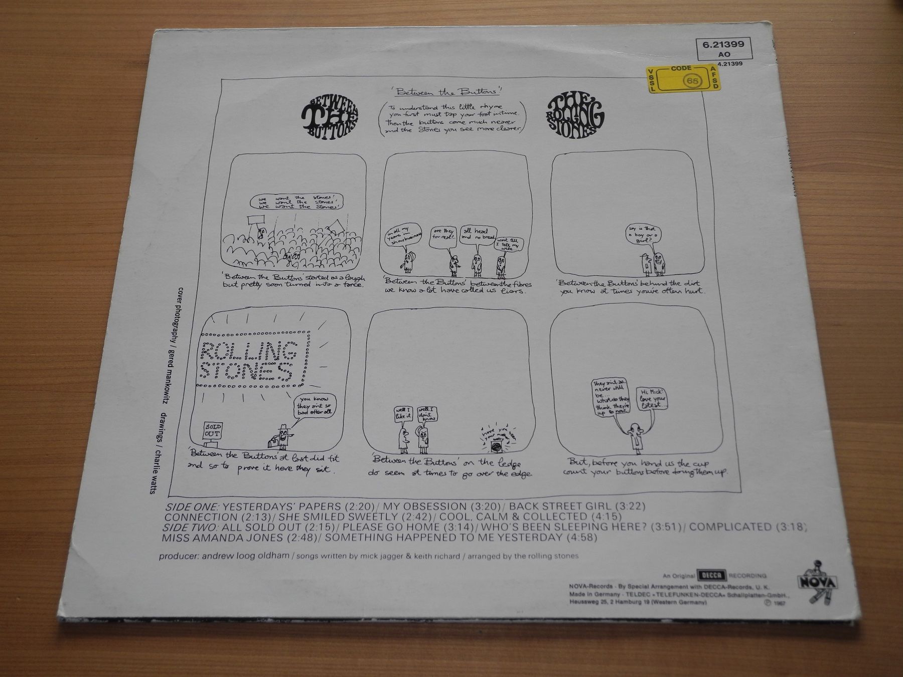 Dischi in vinile: ROLLING STONES: BETWEEN THE BUTTONS - NOVA – Nuovo (secondo la descrizione) da Fahrwangen venduto da Swirl2 1