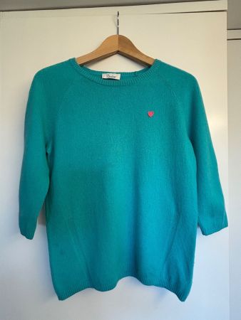 Pullover Princess Goes Hollywood türkis 100% Kaschmir Gr. 36
