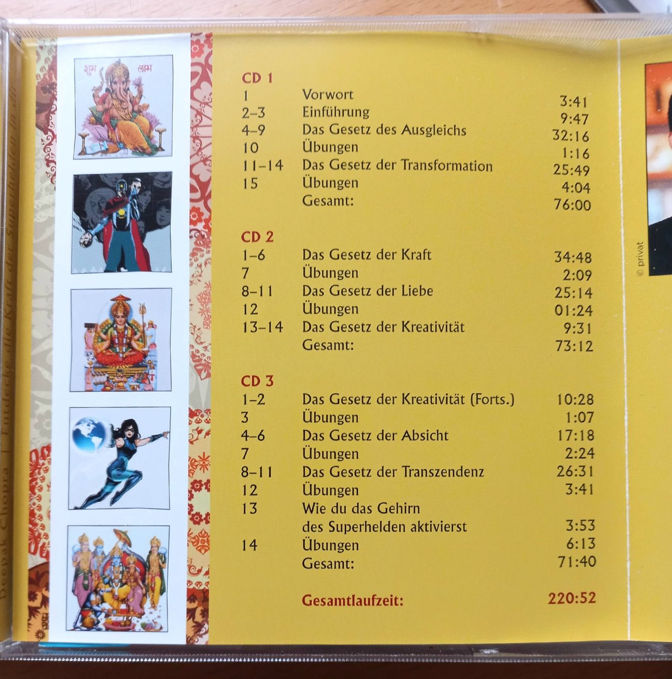 CDs: 3 CD Hörbuch - Deepak Chopra - Superhelden in Dir – Gebraucht aus Niederuzwil von lubimaja 2