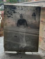 Alte Fotoplatte 9 x 12 cm . Interessant !