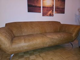 2-Sitzer Sofa Echtleder cognac / Abholung in 3007 Bern
