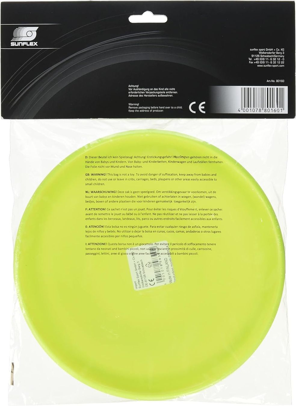 Giochi: Sunflex flying disk BEEE NEW OVP – Usato da Sugiez venduto da brockicenter 3