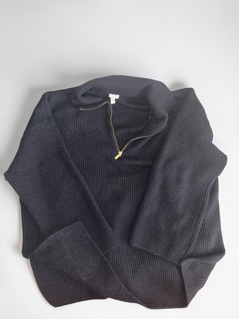 H&M Pullover & Sweatshirts: H&M Oversized Quarter-Zip Pullover dunkelblau Gr. XL – Gebraucht aus Bern von MissionAusmisten